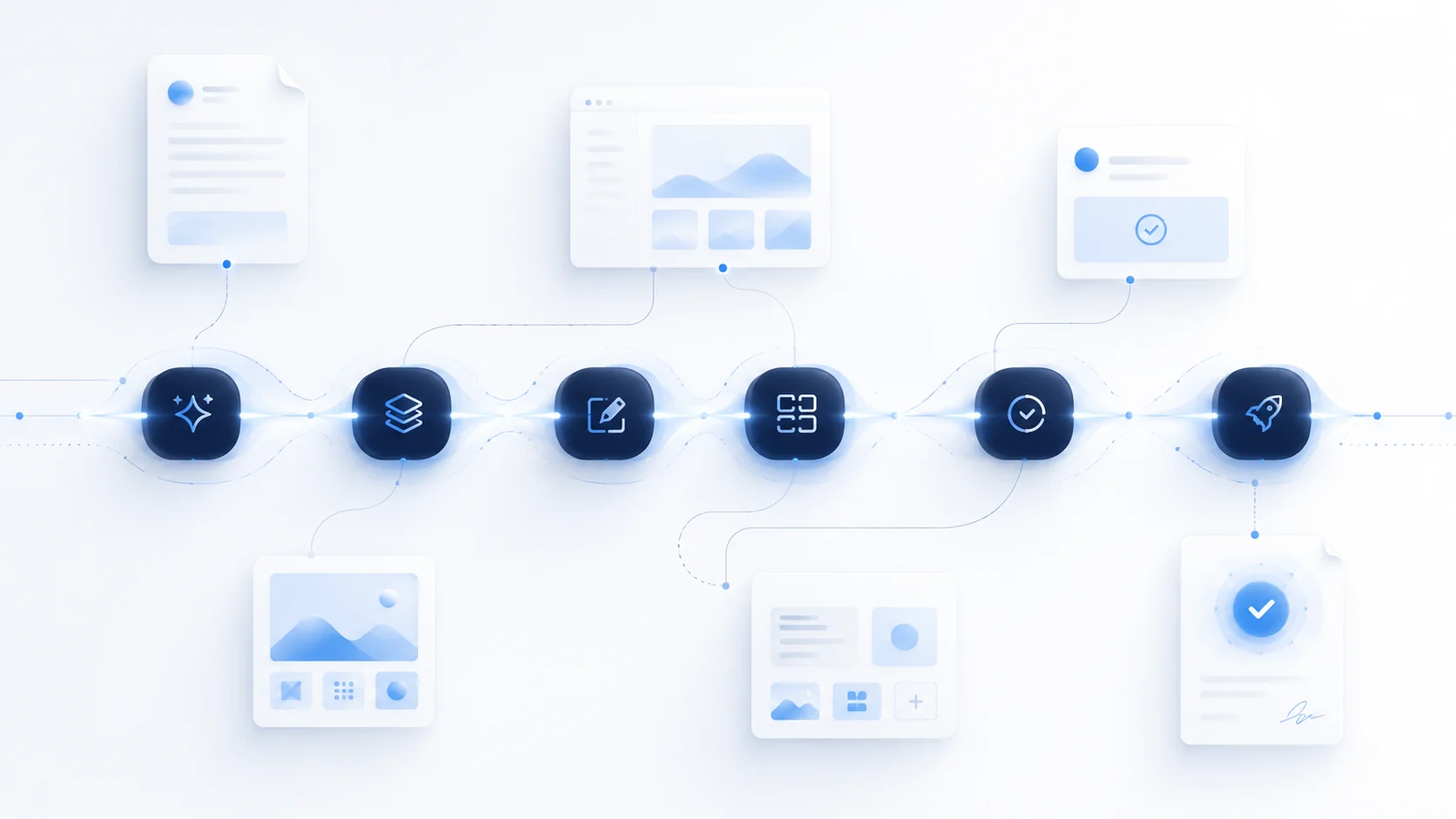 An automated content cascade — from intake to delivered, on-brand drafts.